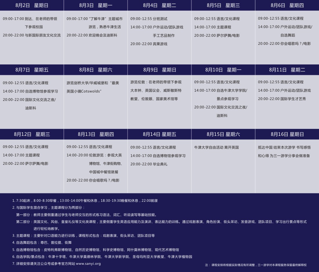牛津大学微留学项目安排